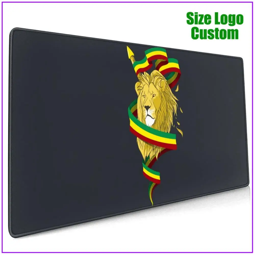 Регги Лев Zion Rasta Lion аниме Rgb коврик для мыши с поддержкой запястья гель Alfombrilla