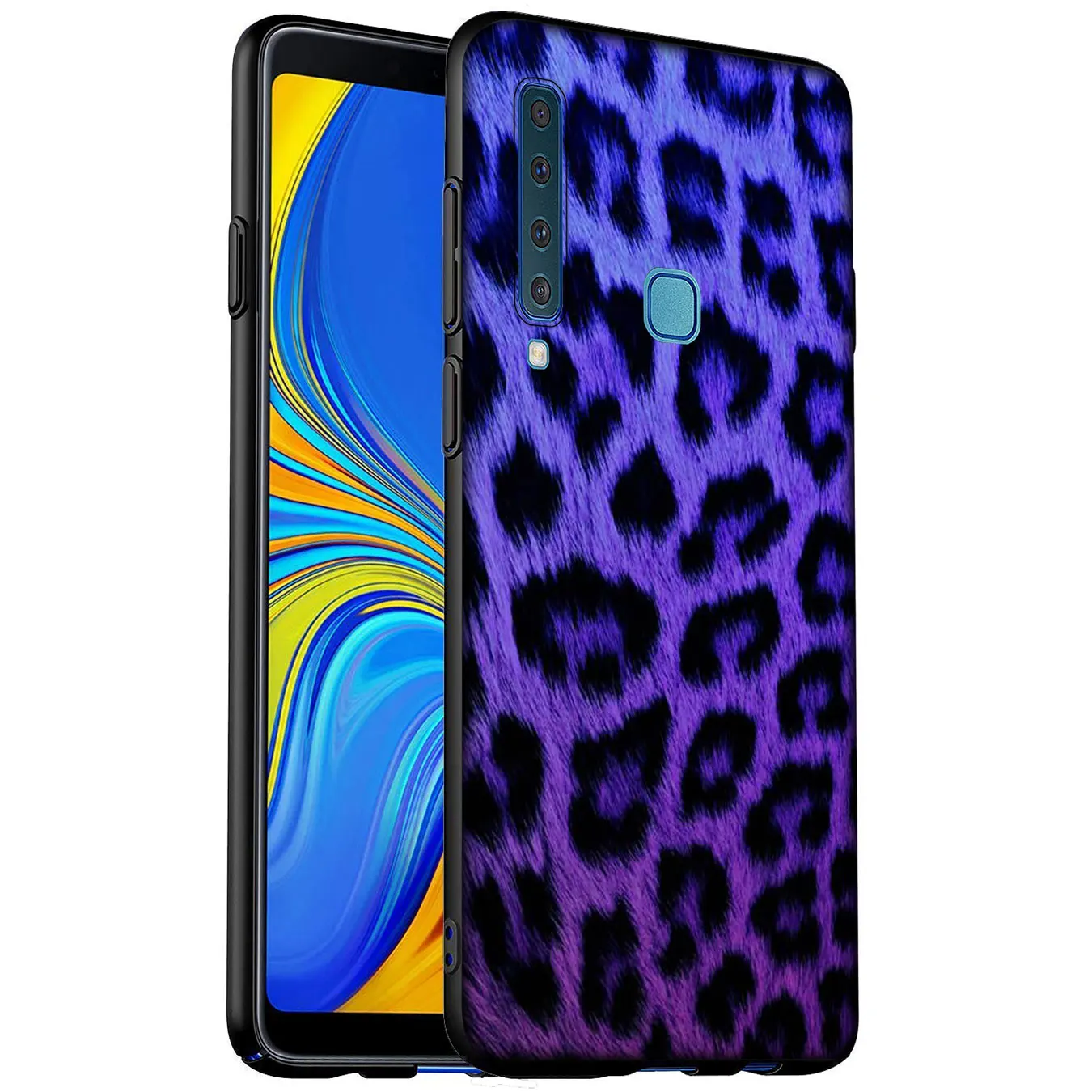 Мягкий силиконовый чехол с черным рисунком для Samsung Galaxy A6 A7 A8 A9 2018 A3 A5 2016 2017 Note 9 8 10