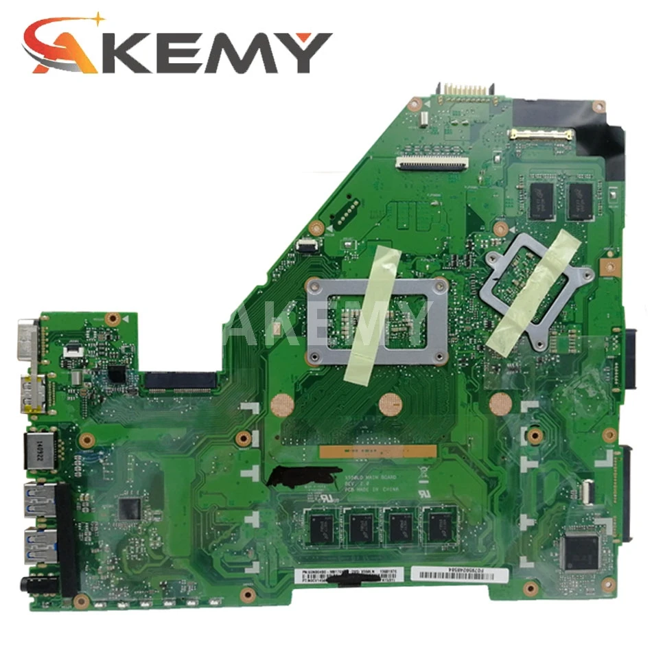 Akmey X550LN материнская плата для ноутбука For Asus X550LD A550L Y581L W518L тест оригинальная I7 4500U