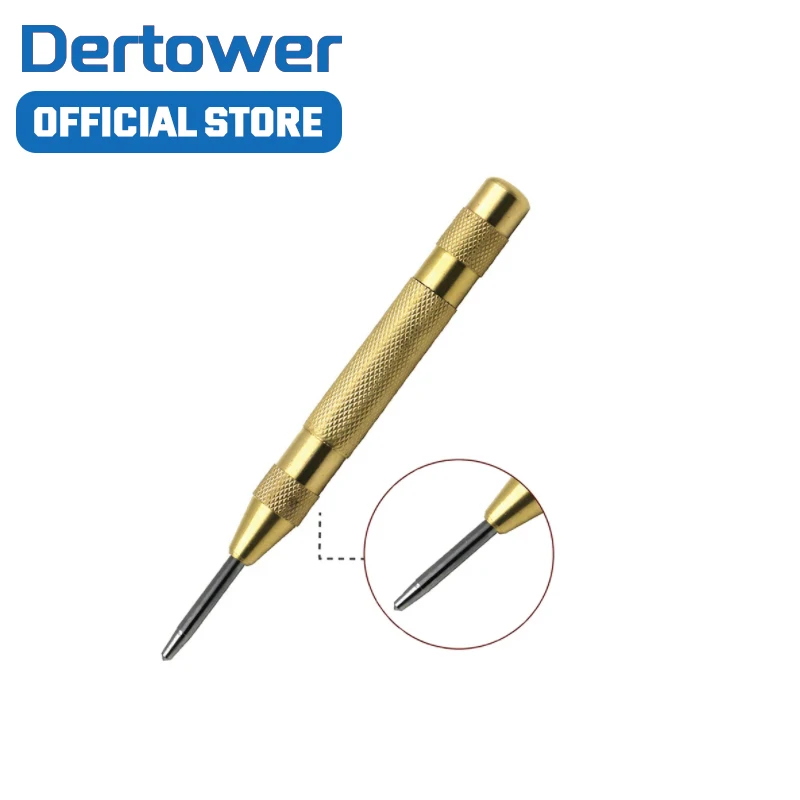 

1pcs HSS Automatic Center Punch Spring Loaded Marking Drilling Tool For Steel Board Walls Starting Holes Tool Chisel Steel