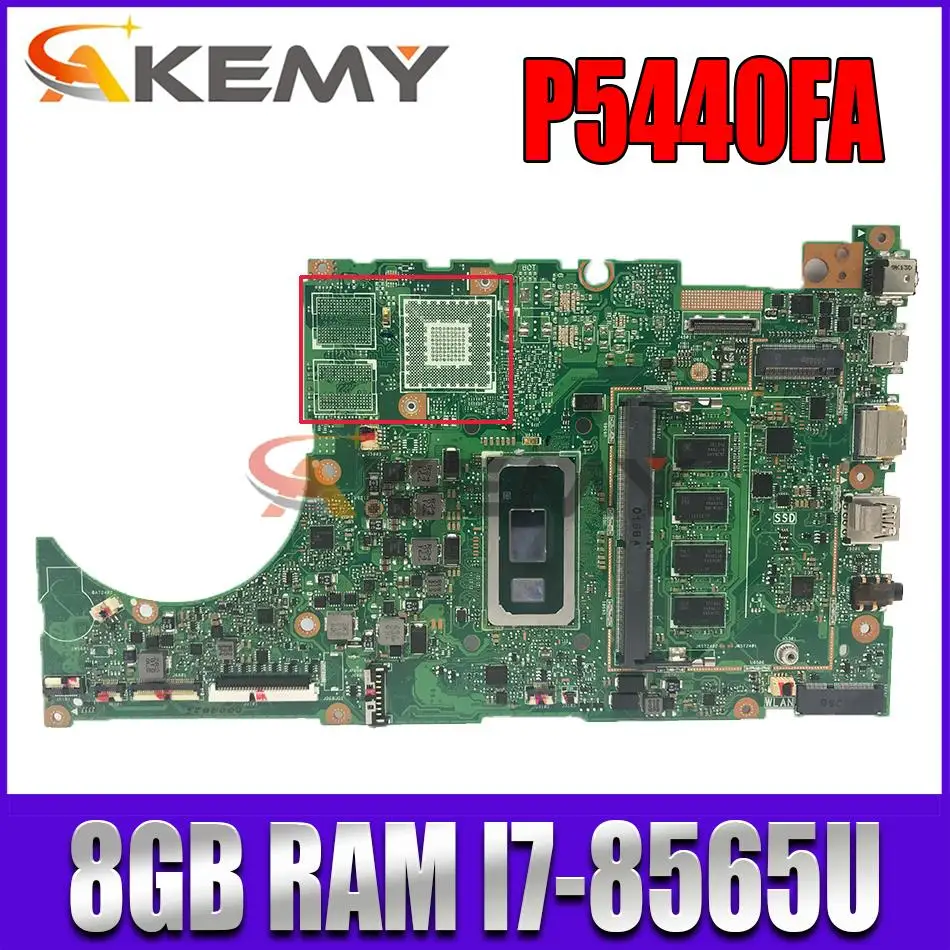 

original P5440FA mainboard 8GB RAM I7-8565U CPU P5440 P5440F P5440FA for asus laptop motherboard
