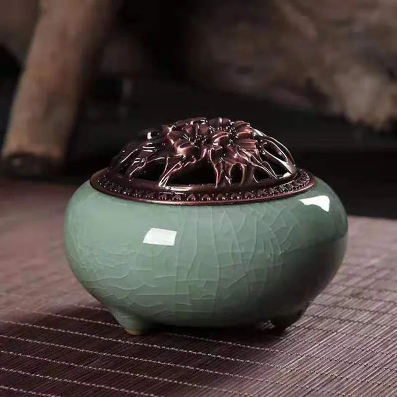 

Ароматическая горелка Geyao Longquan для ароматерапии, спираль из сандалового дерева Buddh, ароматизатор с запахом, домашний декор