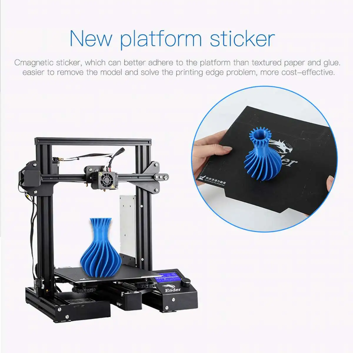 Ender-3/Ender-3 PRO 3d принтер DiY Kit v-слот I3 FDM технология MK10 экструдер 220x220x250 мм размер 3D принтер