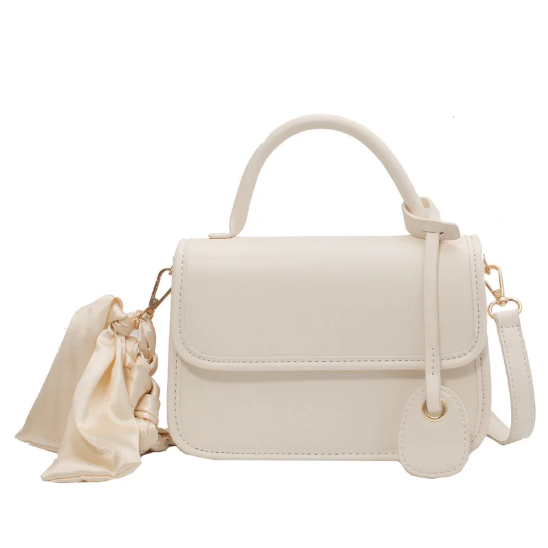 

Scarf Bow Design Shoulder Bags for Women 2021 Quality Pu Leather Casual Female Crossbody Bag Fashion Summer Luxury Brand Handbag