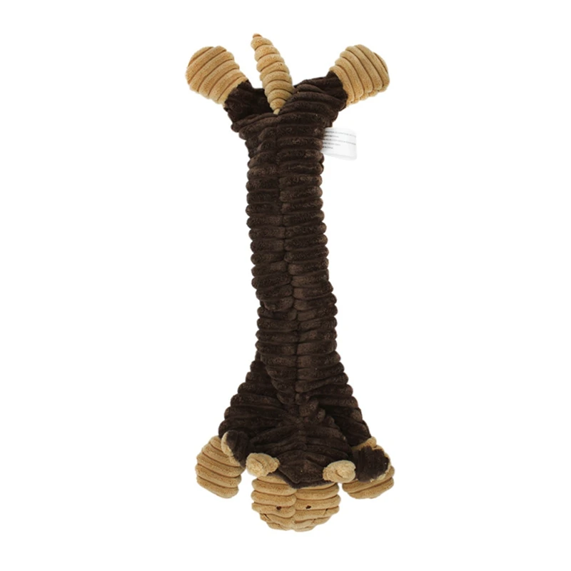 Squeaking Animals Pet Toy Dog Pressure Releasing Squeaky Chew Soft Bite Resistant No Stuffing Plush For Dogs | Дом и сад