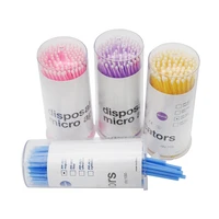 100pcs disposable micro brush mascara wands microbrush applicator wand lashes brushes eyelashes extension makeup brush tools