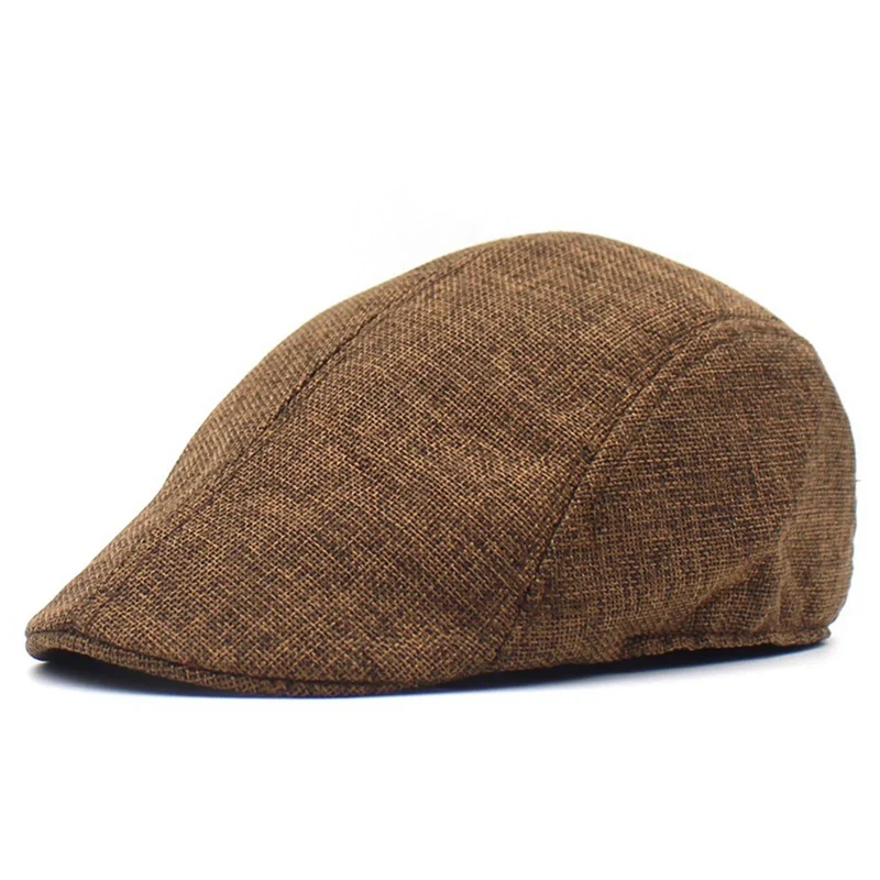 

Fashionable Cotton Mesh Beret Men And Women Retro Cap Spring And Summer Breathable Outdoor Sun Hat Old Man Hat