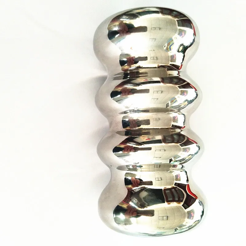 Волнистые из нержавеющей стали пальмовые силы анальный тренажер расширитель