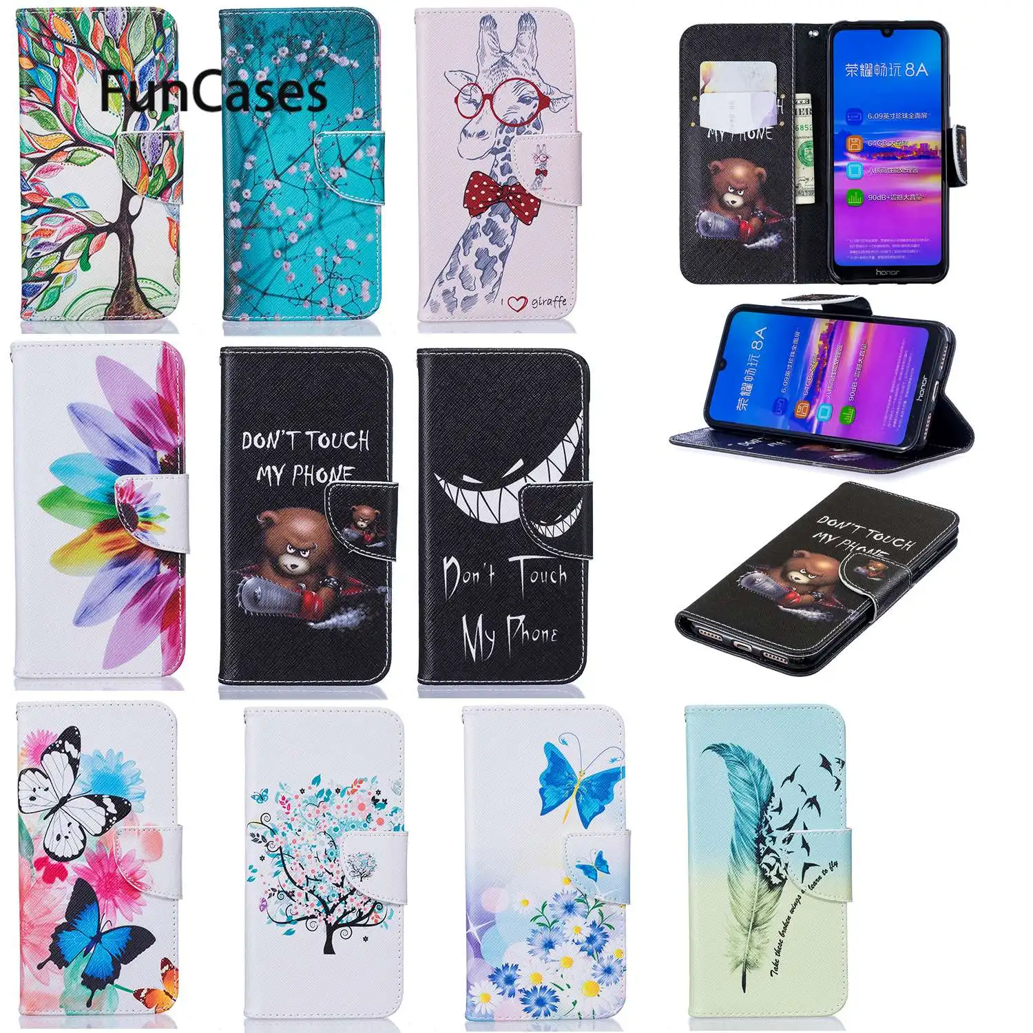 Чехол из искусственной кожи с животными для huawei mate 30 Lite чехол мобильного телефона