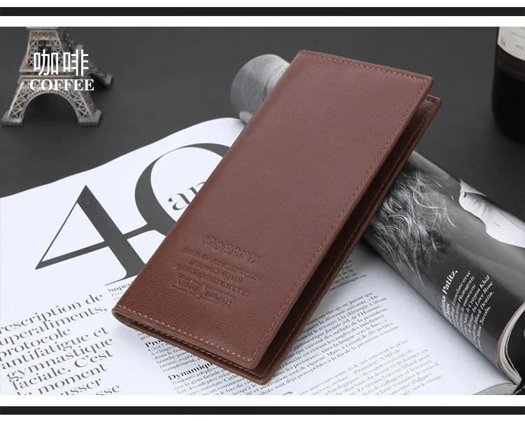 Горячая Распродажа длинный мульти-Карточный бумажник из мягкой кожи для мужчин