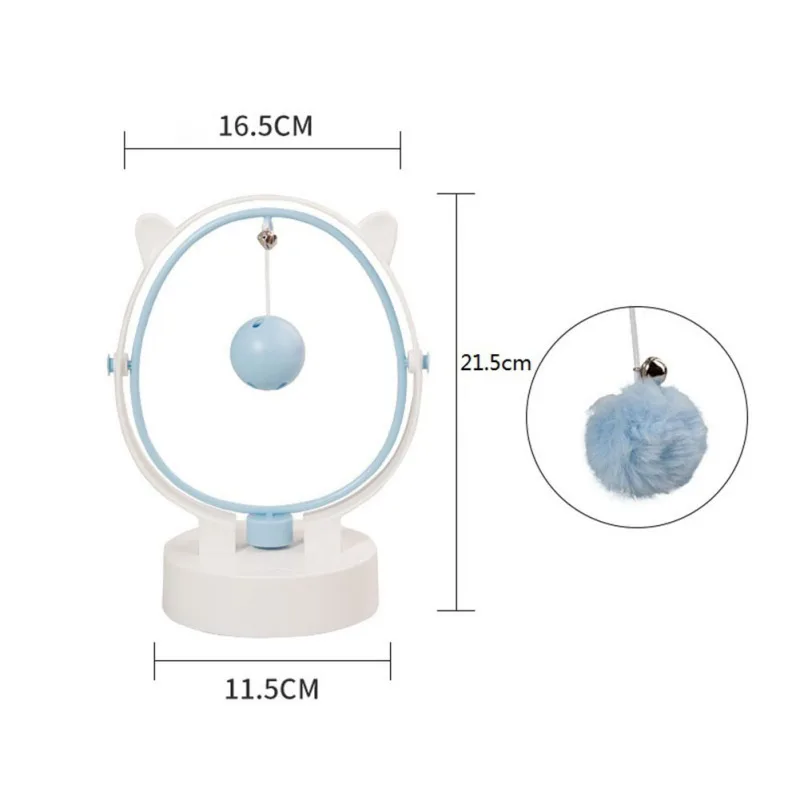 

Electric Pet Cat Toy With Plush Ball Leaking Ball Swinging Smart Pet Cat Dog Interactive Ball Toy