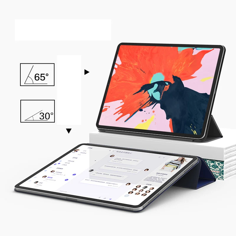 Чехол-книжка для iPad Pro 11 дюймов 2018 с ярким маслом Тонкий Магнитный умный чехол