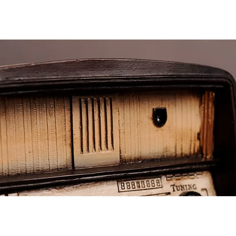 Цена Европа Винтаж радио ремесло Смола Радио Модель ретро ностальгические украшения бар Домашний Декор Аксессуары подарок Античная имитация