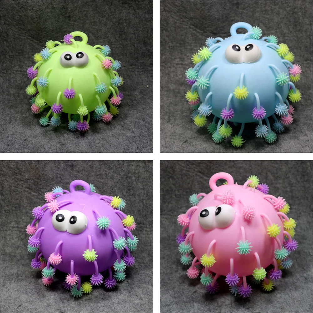 

2pcs Creative Flashing Toys Anxiety Relief Toys Kids Balls (Random Color)