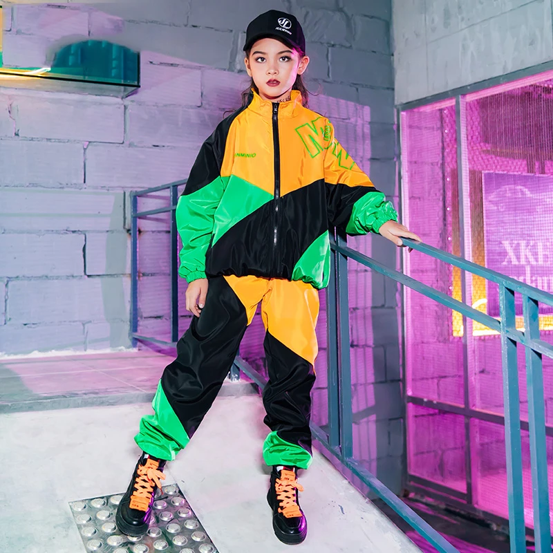 Новая детская Одежда для танцев в стиле хип хоп Детское пальто костюм со штанами