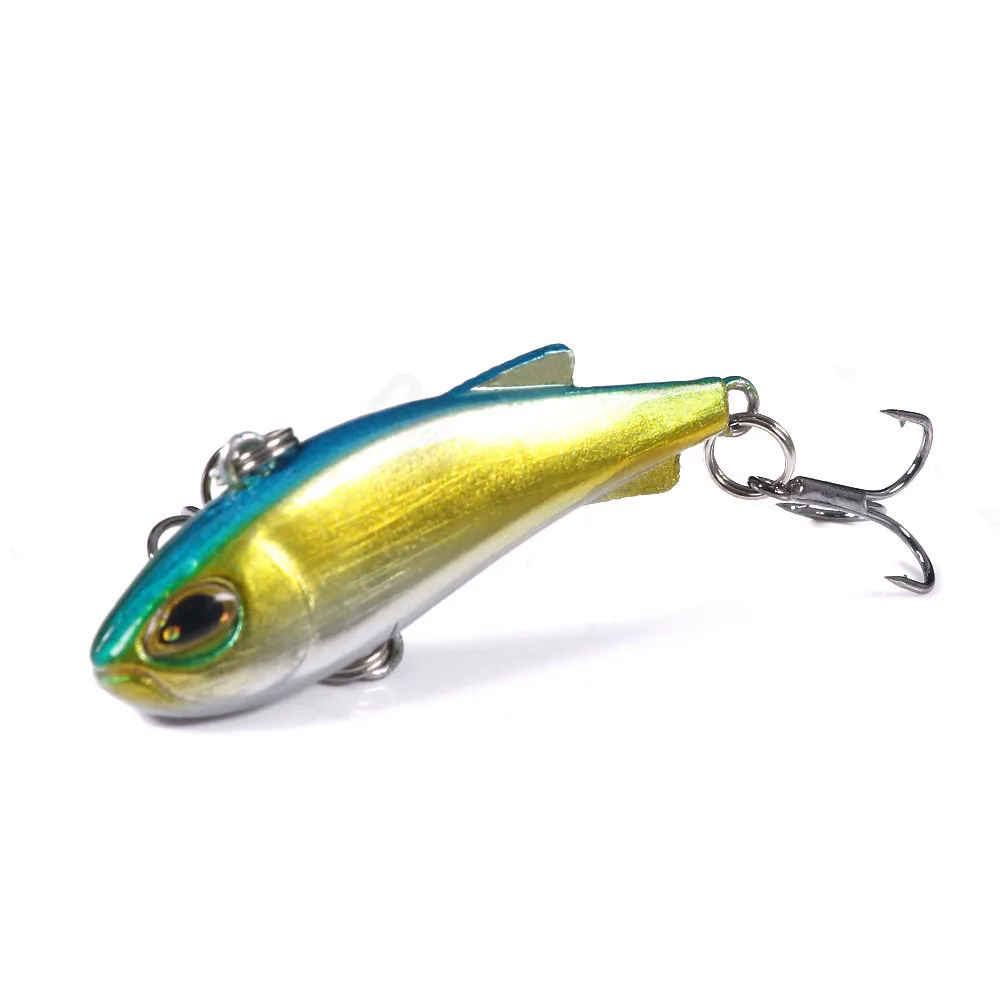 

1PCS Winter Crankbait Wobblers Sinking Fishing Lure 4Cm 4G Vib Lure Ice Hard Bait Mini VIB Sea ice Fishing Lures Tackle 2020