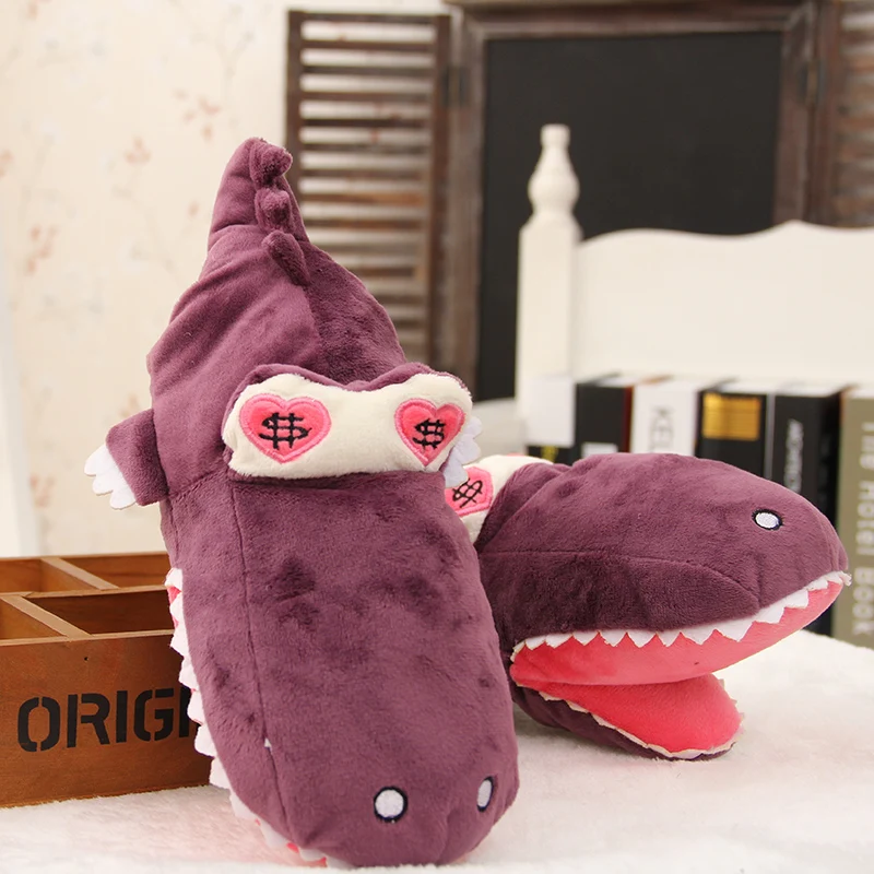 

Winter Warm Plush Gloves Crocodile Animal Paw Mittens Soft Women Full Finger Covered Gloves Cartoon Fleece Mittens