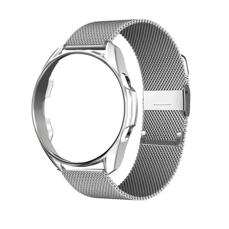 

20mm Watchband and Case For Samsung Galaxy Watch Active 1/2 Strap Silicone Strap For Galaxy Watch 3 41mm Galaxy Watch 42mm Strap