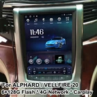 Автомагнитола 2DIN, 128 Гб ПЗУ, мультимедийный видеоплеер для Toyota ALPHARD VELLFIRE 20 Tesla IPS экран, навигация GPS, 4G, Android 10
