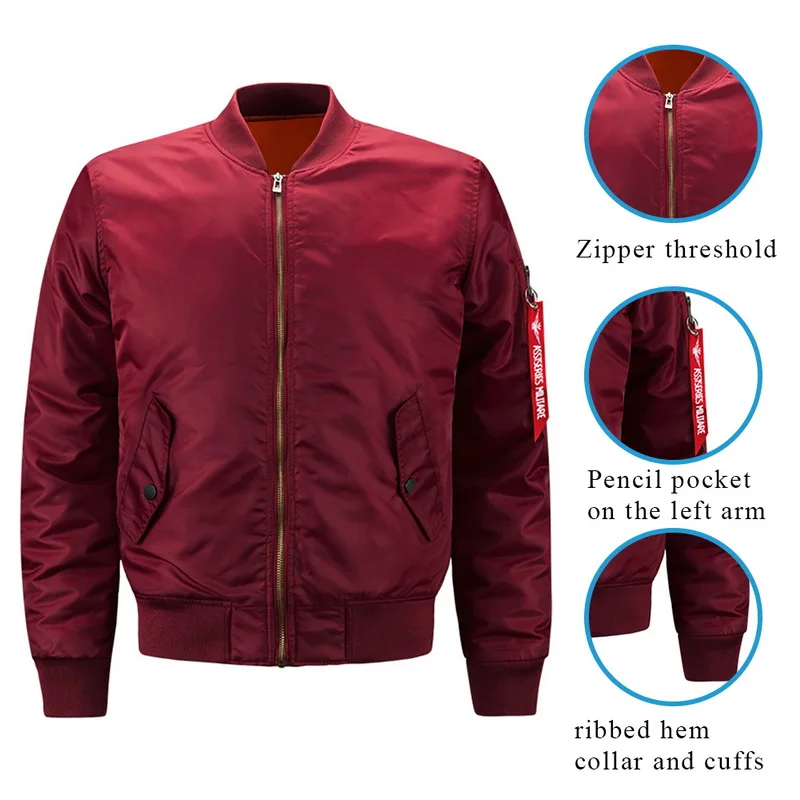 CYSINCOS мужская бейсбольная короткая куртка бомбер весенне осенняя Модная