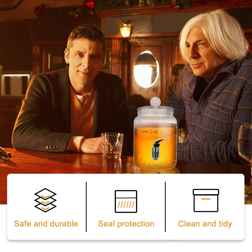 

1pc Cold Drinks Dispenser Self-service Beverage Storage Dispenser