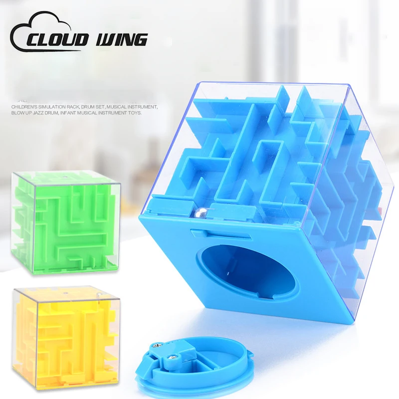 3D куб стерео игрушка лабиринт ручная игра Футляр коробка забавная для мозга