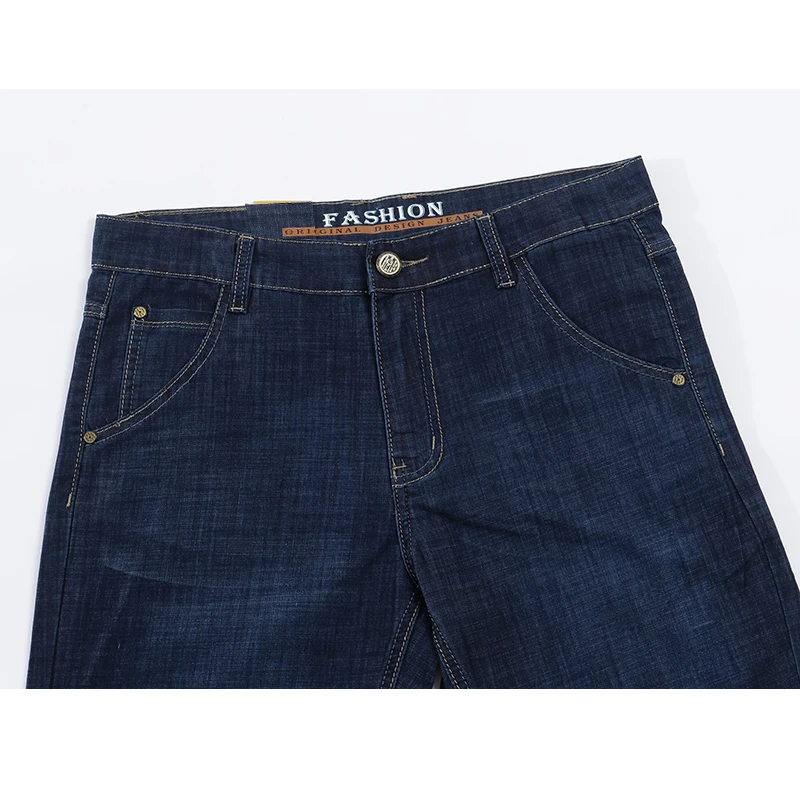 Мужские шорты джинсы KSTUN темно синие ультратонкие Стрейчевые деловые