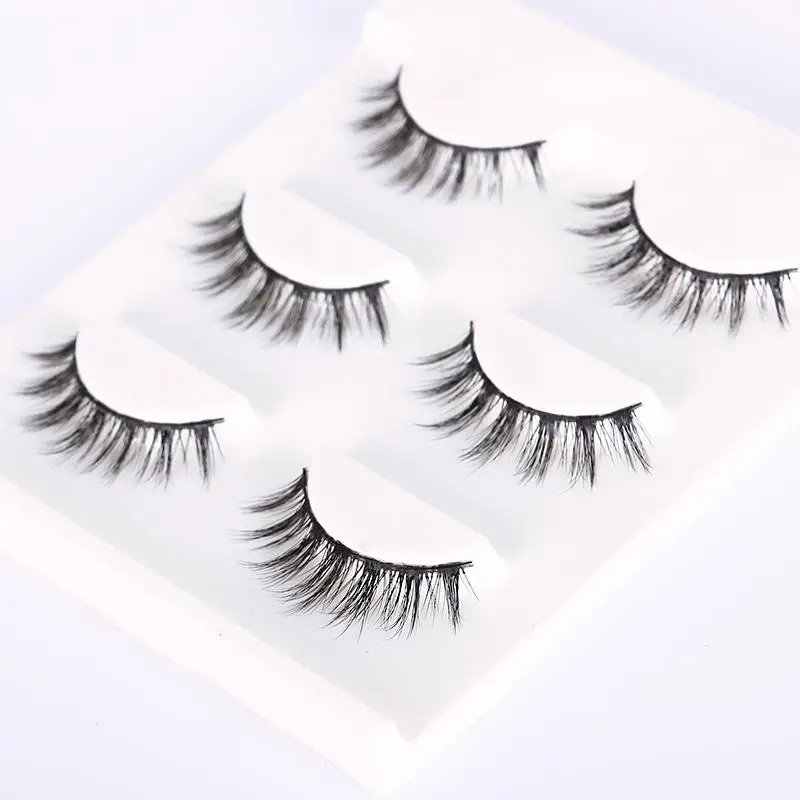 3D норковые ресницы ручной работы 3 пары натуральные расширенные красивые для