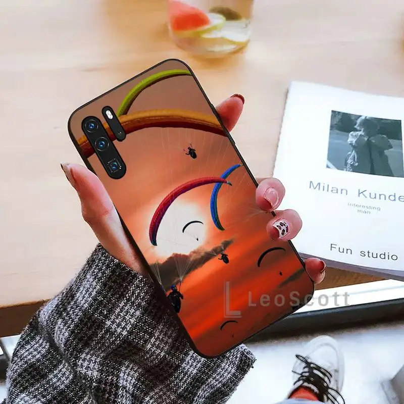 

landscape Sports Paragliders Phone Case black For Huawei honor Mate mate P 10 9X 10i 20 30 40 y7 lite pro p smart 2019