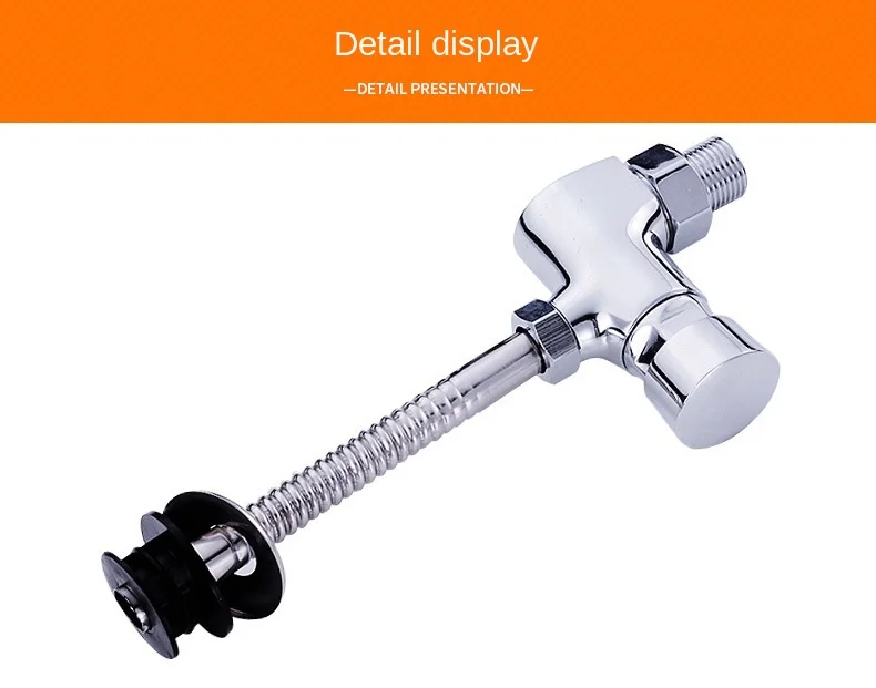 

Toilet Urinal Flush Valve Button Type Manual Delay Automatic Shutoff Flush Valve Bathroom Tools 2019 New