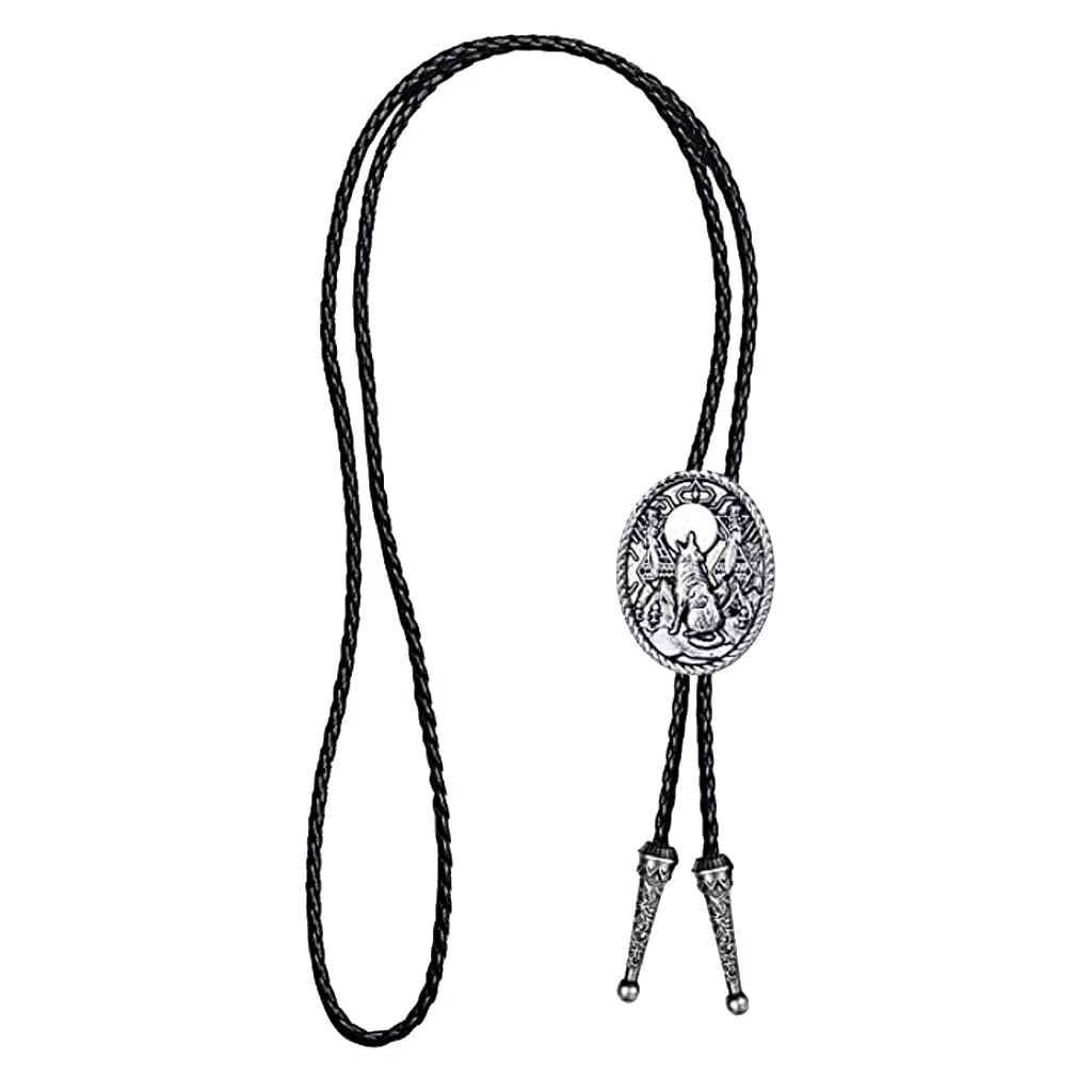 Ковбойские Ретро галстуки с волком и мужские ювелирные украшения|Женские