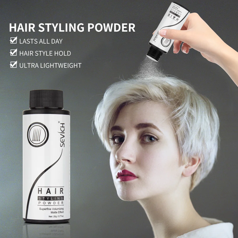 Sevich Unisex Dust It Hair Powder Spray Fluffy Thin Hair Powder Increases Hair Volume Haircut Modeling Styling Hairspray