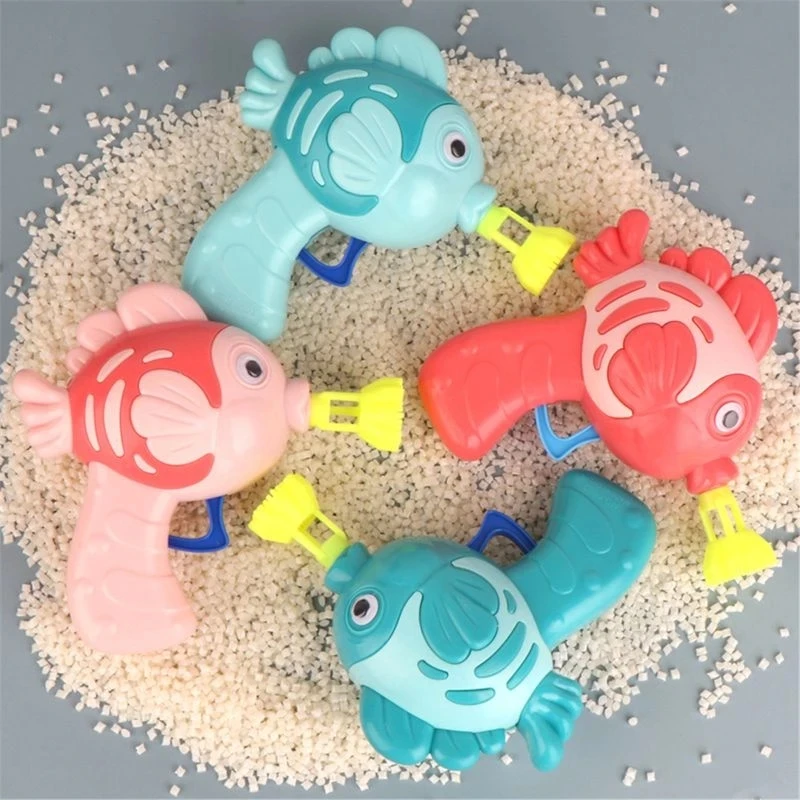 

1Pcs Cute Fish Soap Water Bubble Gun Bubble Blower Machine Toy For Kids Children Manual Gun Blower
