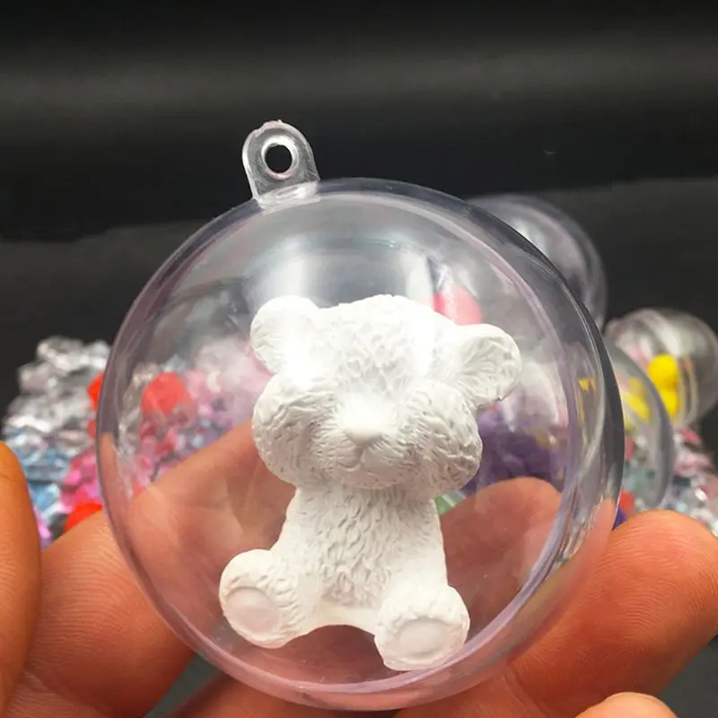 Прозрачный Пластиковый Акриловый Корпус для бомбы формовочный шар украшения DIY |