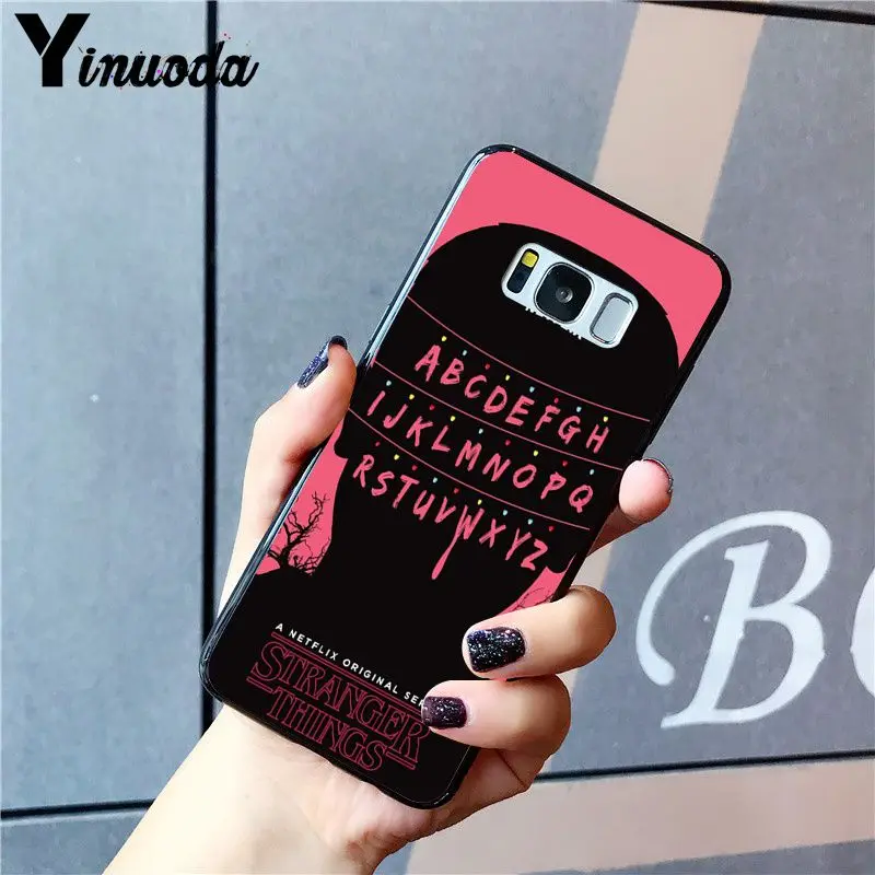 Yinuoda Рождественские огни должны оставаться, если странные вещи PhoneCase для samsung S10 Plus S10E S6 S7 S8 S9 Plus S10lite S5 M10