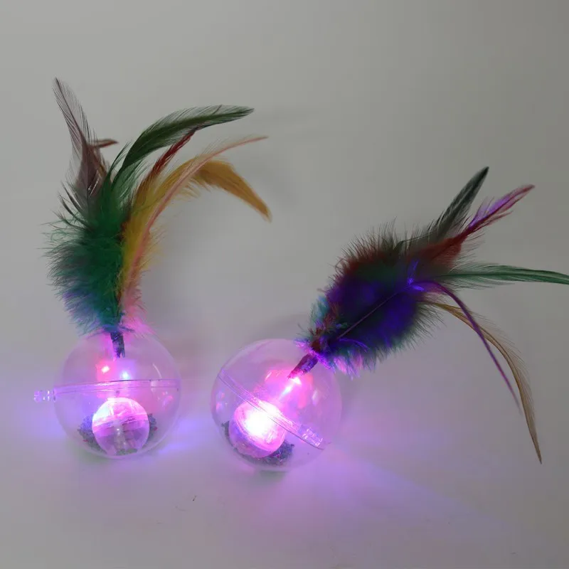 Игрушечные игрушки для кошек интерактивные питомцы мигающий шар игрушка