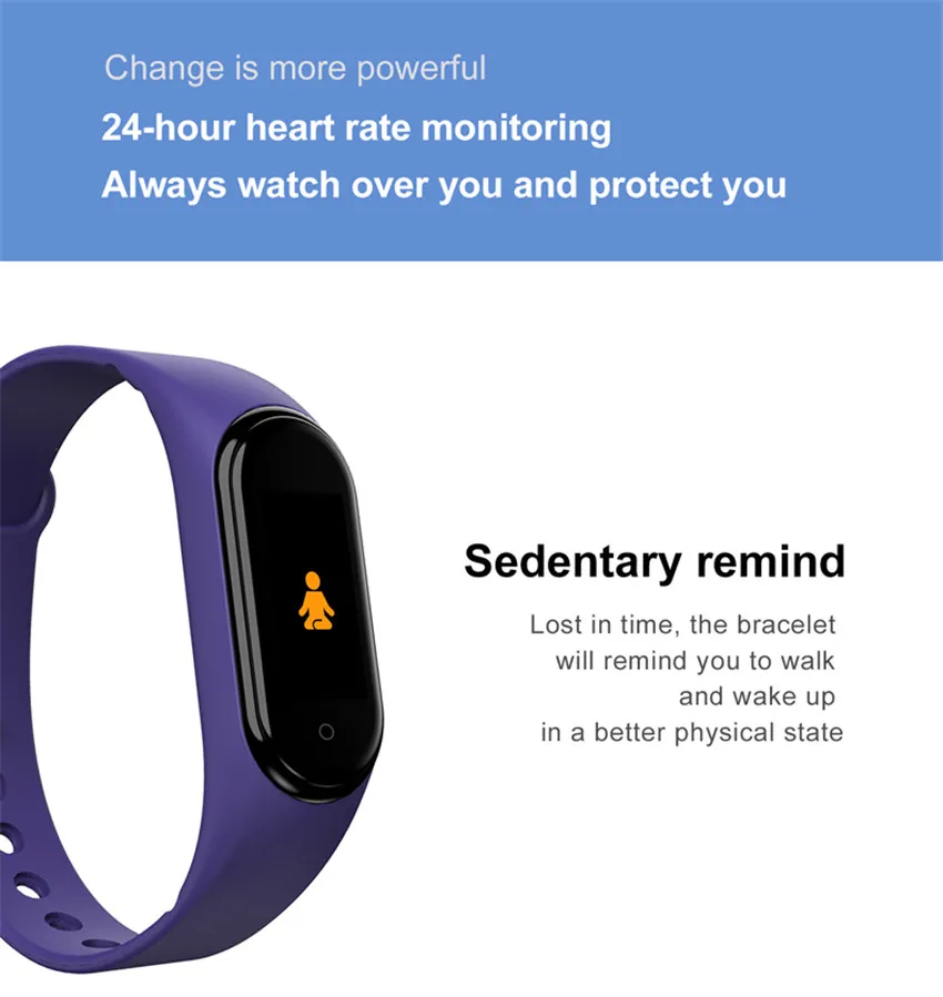 Дешевый цветной смарт-Браслет фитнес-трекер браслет Pulseira часы Smartband для IOS/Xiao mi/Honor PK mi Band 3/4 Not Xio mi 5