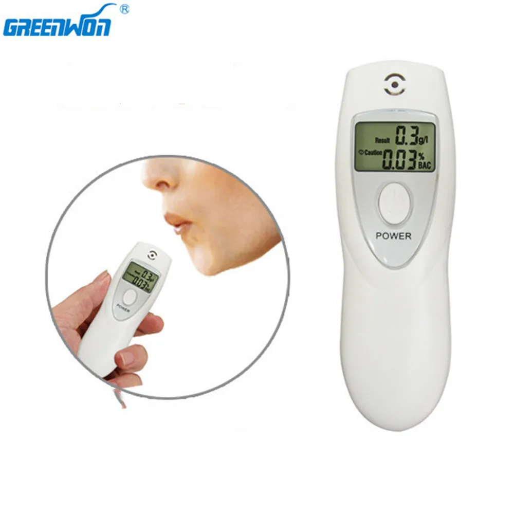 Алкотестер GREENWON Цифровой с подсветкой анализатор дыхания|alcohol tester breathalyzer