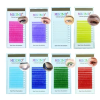 new product mizimo mixed length color grafting eyelash 8 13mm artificial mink hair personalized eyelash extension tool