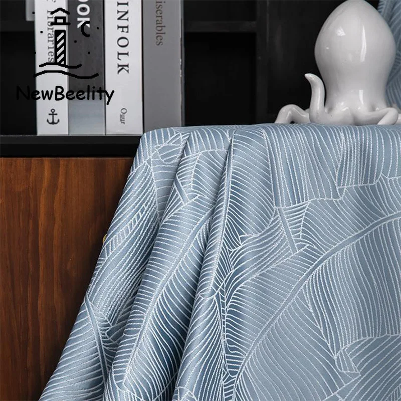 

Скандинавские занавески s для гостиной, столовой, спальни, простые ветрозащитные жаккардовые сшитсветильник Роскошные занавески для гости...