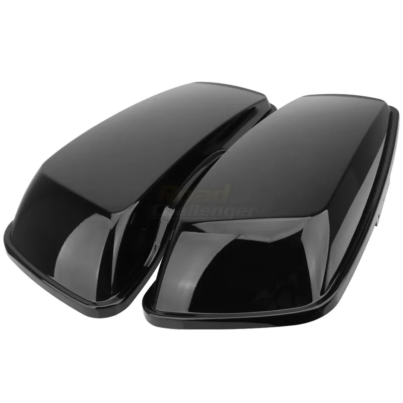 

For Harley Touring Road Street Electra Glide 2014-2020 1 Pair Motorcycle Black Speaker Saddlebag Lids Cutouts 15 16 17 18 19