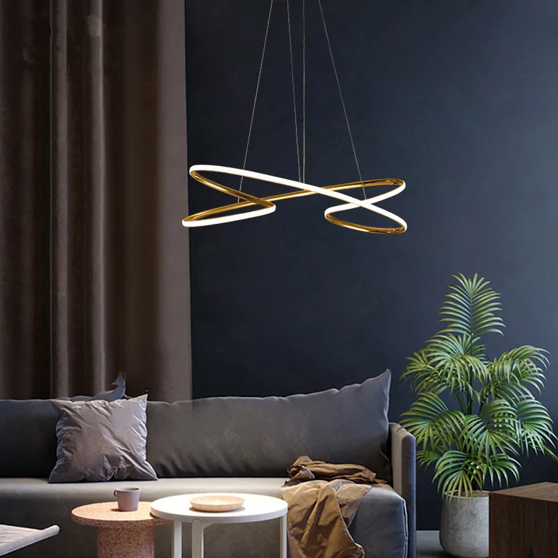 Минималистичный подвесной современный светодиодный светильник для столовой