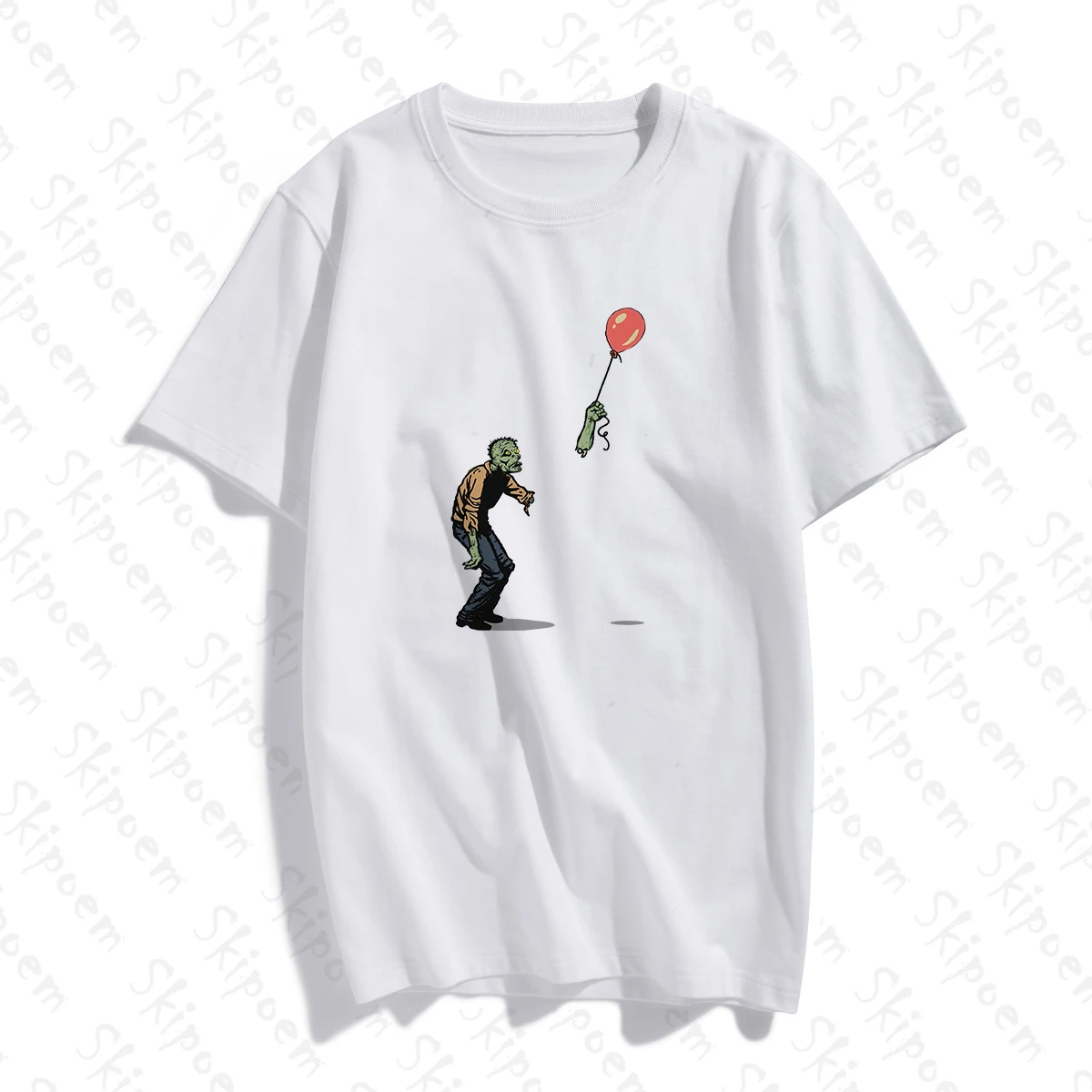 Забавный зомби Классическая футболка женская Эстетическая Kawaii Готический