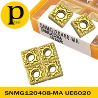 10 pcs high quality carbide inserts snmg120408 ma ue6020 metal cnc machine tool lathe tools snmg 120408 external turning tool
