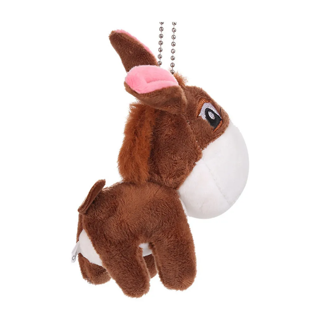 

Cute Little Donkey Pendant Little Donkey Keychain Fun Plush Doll Children Toy