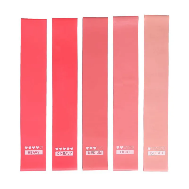 

5Pcs/Set Elastic Bands For Fitness Gum Resistance Bands Yoga Workout Sport Elastic Belt Rubber Training Exercise Equipments