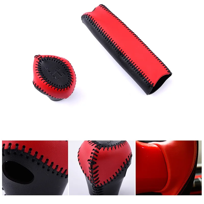 3 шт. рычаг переключения передач из натуральной кожи для Benz Smart forTwo 2009 2014|Чехлы на