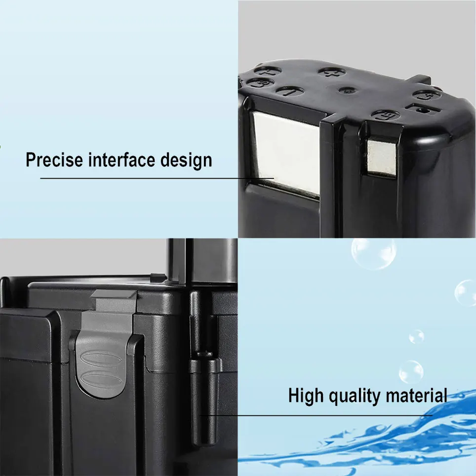 

[2 Pack] 18V Li-ion High Capacity Battery 327730 327731 326240 326241 for Power Tools Hitachi BCL1815 BCL1820 BCL1825 Pack Black
