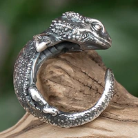 mens rings domineering four feet snake adjustable finger ring punk cool boss big rings party male jewelry accessories