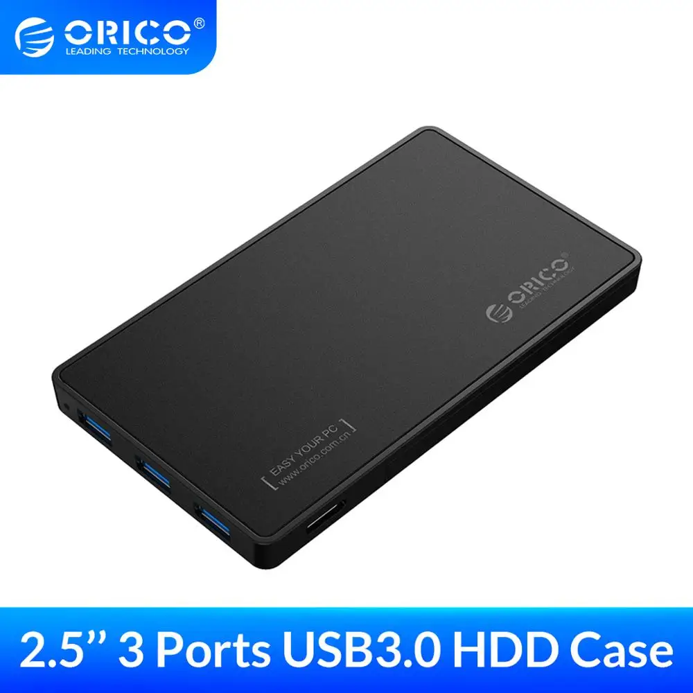 ORICO корпус для жесткого диска 2 5 дюймов USB3.0 жесткий диск чехол с 3 портами